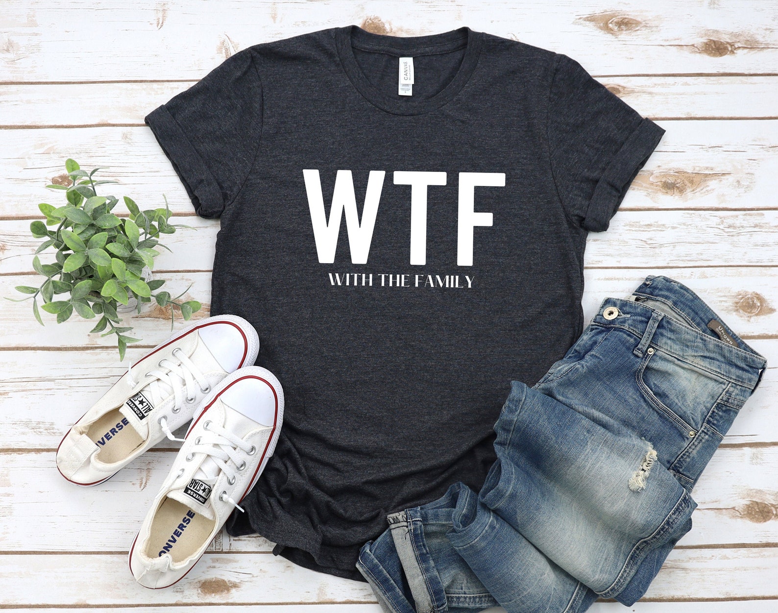 WTF With The Family Unisex T-Shirt Mom Shirts Shirts for | Etsy