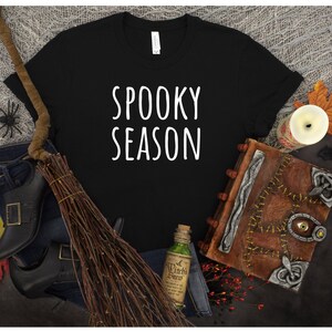 Spooky Season Shirt Halloween Shirt Halloween Party Top Cute Shirt for Halloween Fall T-Shirt Cute Fall Tee Halloween Tee Cute Fall T Shirt