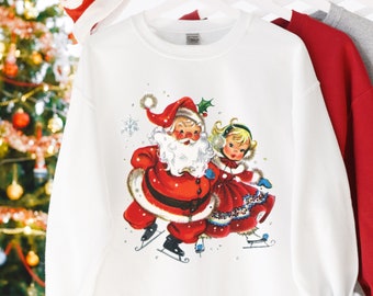 Santa Claus Christmas Sweater Sweatshirt Funny Christmas Sweater Holiday Sweater Christmas Shirt Holiday Party Funny Shirt