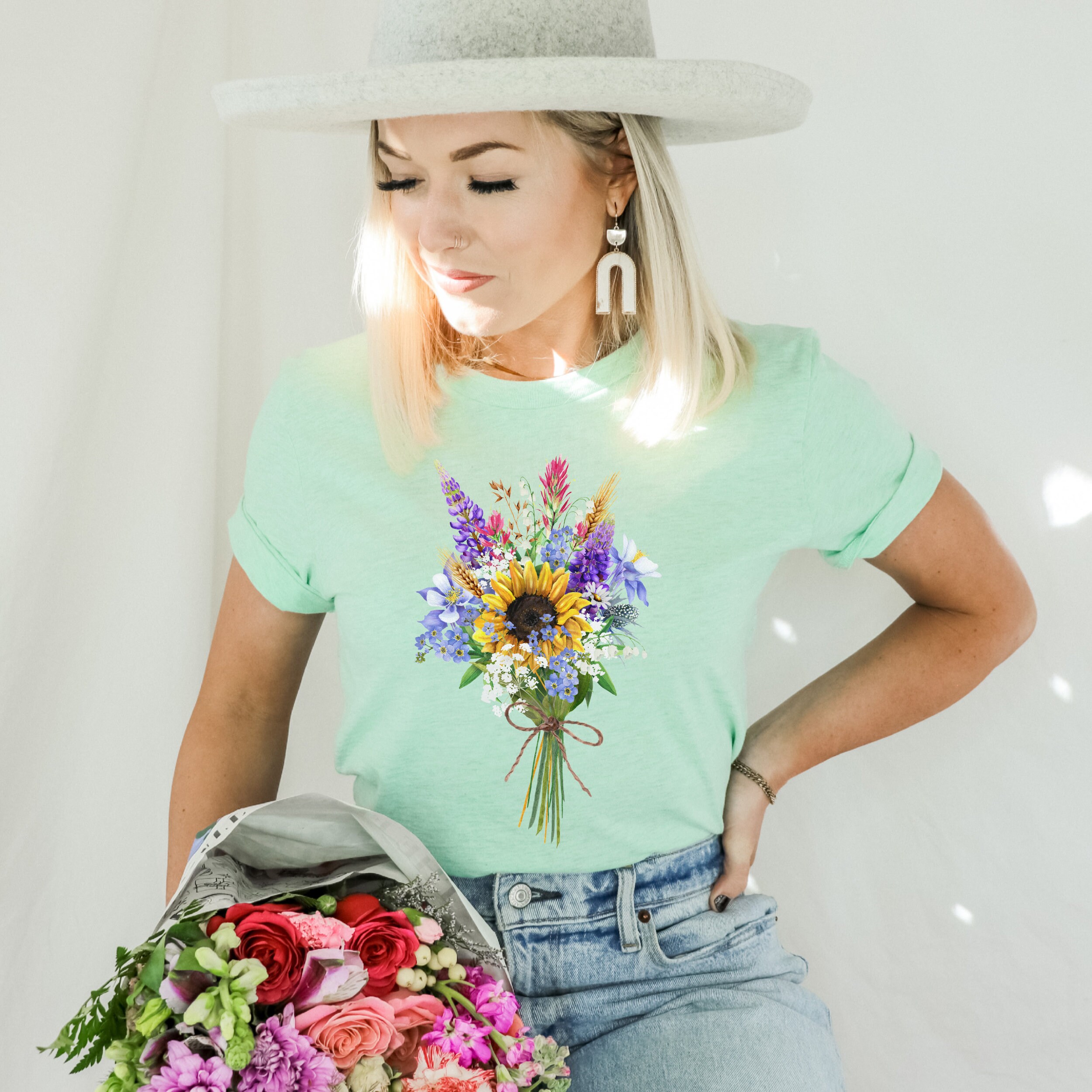 Wildflower Tshirt, Wild Flowers Shirt, Floral Tshirt, Flower Shirt ...