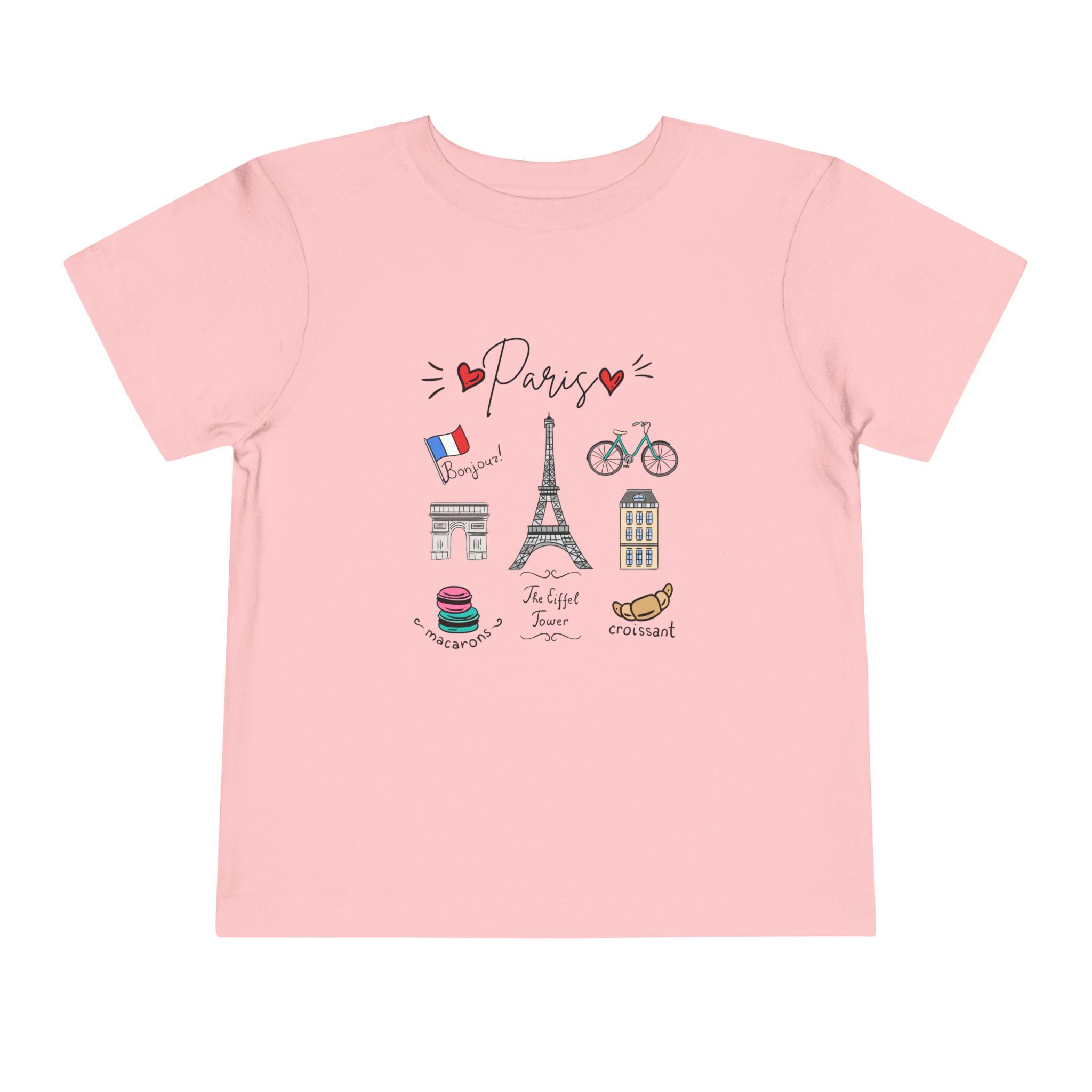 Toddler Size Paris Shirt, Eiffel Tower, Vacation in Paris, Trendy