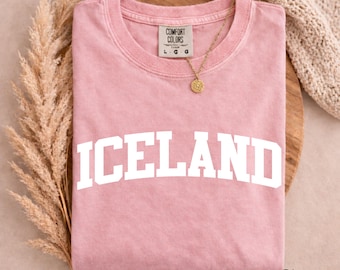 Comfort Colors® Iceland shirt, Iceland T-shirt, Iceland Shirt, Iceland souvenir, College Iceland Shirt, Iceland Present, Iceland Tee
