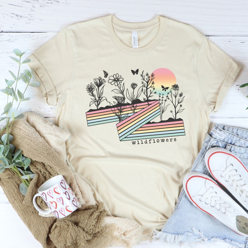 Wildflowers Graphic Cropped T-shirt main image 0
