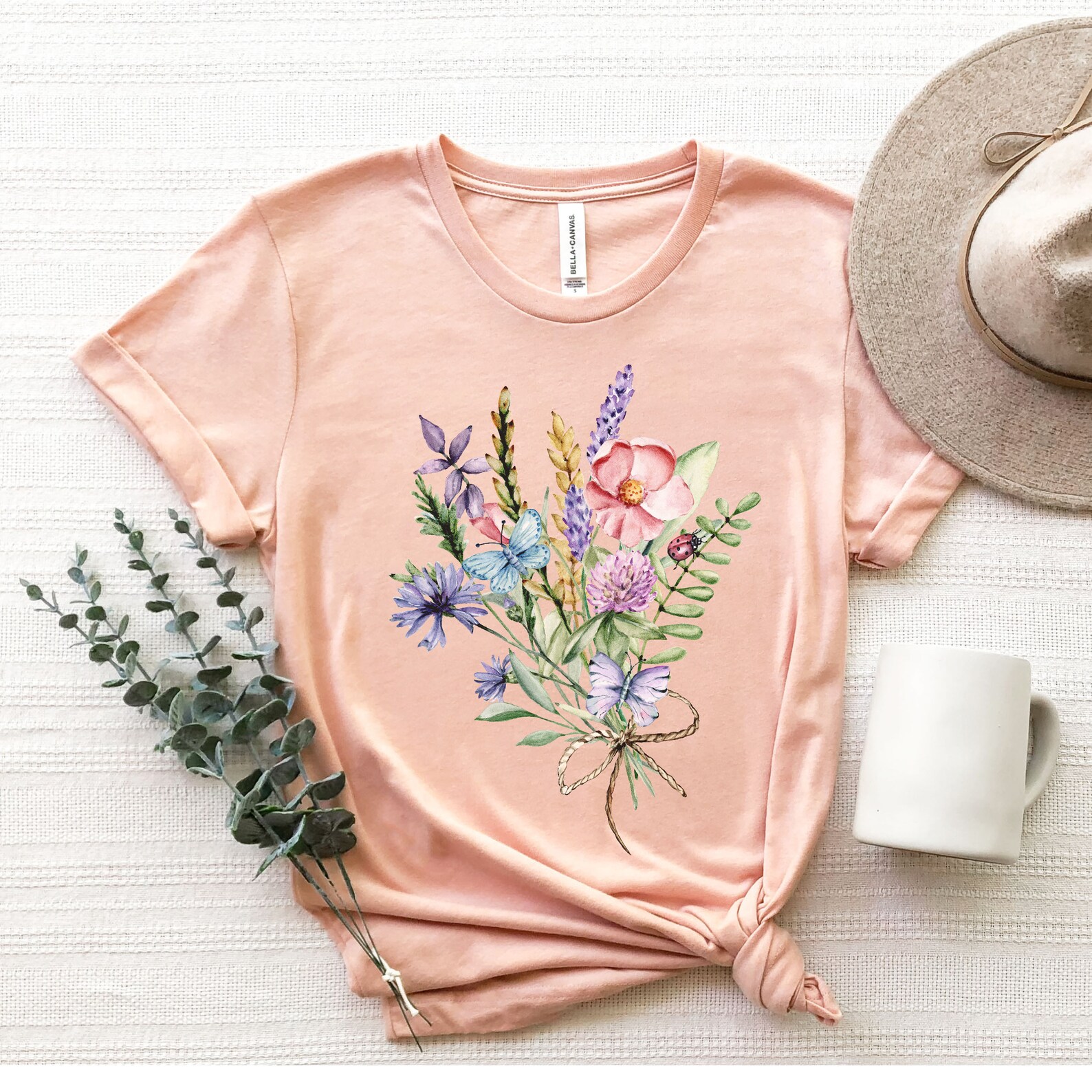 Wildflower Tshirt Wild Flowers Shirt Gift for Women Floral Tshirt ...