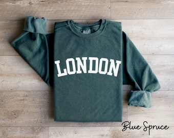 Comfort Colors® London Sweatshirt, London Sweatshirt, England Sweatshirt, London souvenir, England Souvenir, College London Sweatshirt
