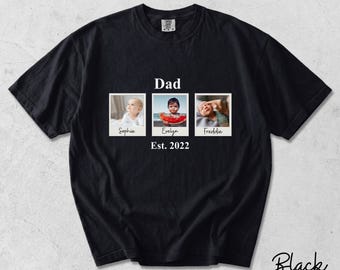 Custom Photo Dad Shirt, Personalized Comfort Colors Dad Shirt, Dad Picture Tshirt , Christmas Gift for Dad, Dad Tee, Dad Gift, Grandpa Gift