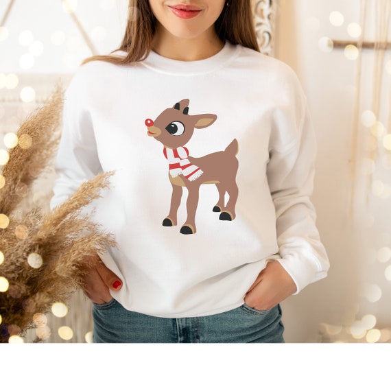 Reindeer Unisex Heavy Blend Crewneck Sweatshirt Sweater