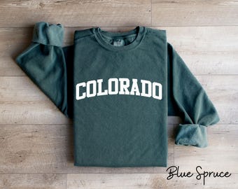 Comfort Colors® Colorado-tröja, Colorado-tröja, flickresa, Colorado-souvenir, Colorado-universitet, Colorado Athletic