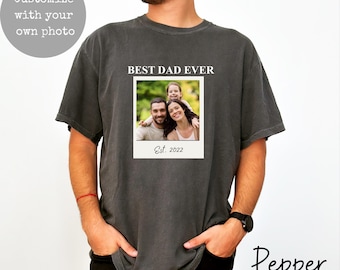 Custom Photo Dad Shirt, Personalized Comfort Colors Dad Shirt, Dad Picture Tshirt , Christmas Gift for Dad, Dad Tee, Dad Gift, Grandpa Gift