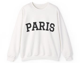 Sudadera unisex de cuello redondo Heavy Blend™ de París para enviar a Francia.
