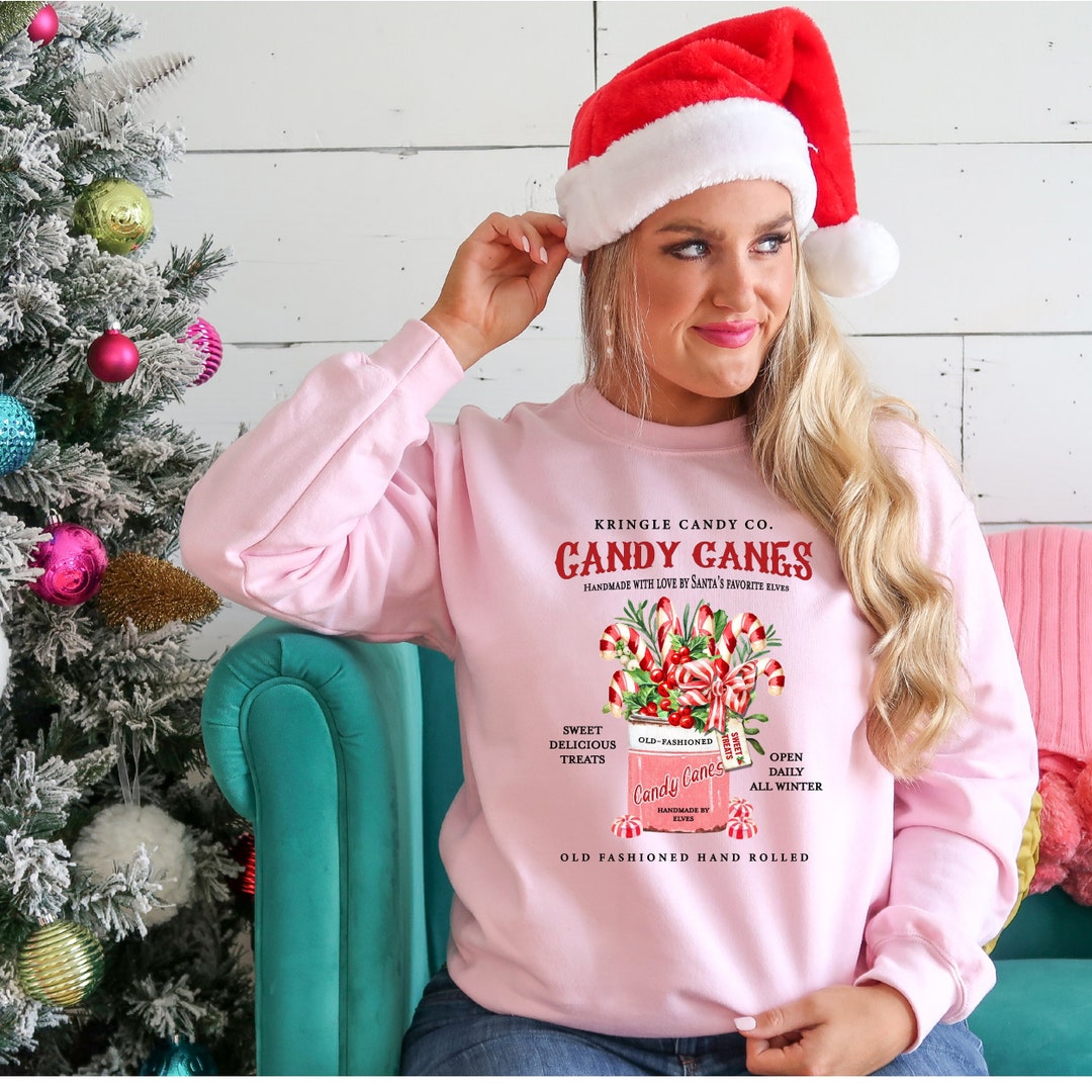 Kringle Candy Candy Canes Christmas Sweatshirt Christmas
