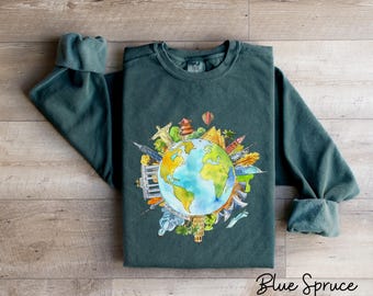 Sudadera cómoda de colores para viajes de chicas - Regalo para viajeros