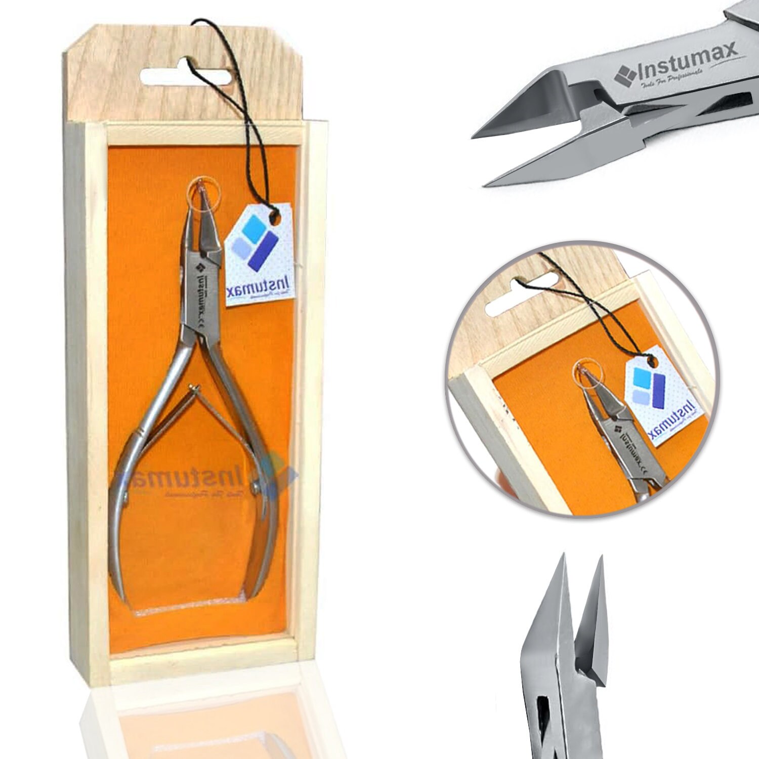 INSTUMAX Toenail Ingrown Nipper Clipper Straight Blade for Thick