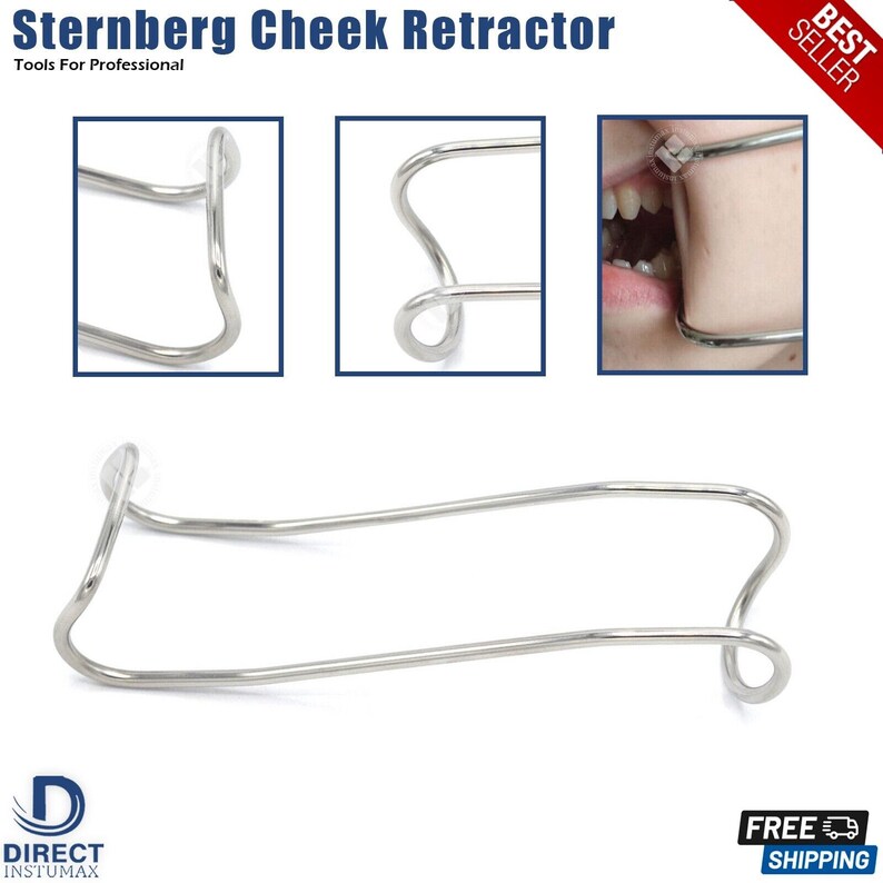 Dental Implant Surgery Tool Surgical Implant Retractor - Stainless Steel Dental Instrument For Oral Surgery Cheek Retractors - Foto 4