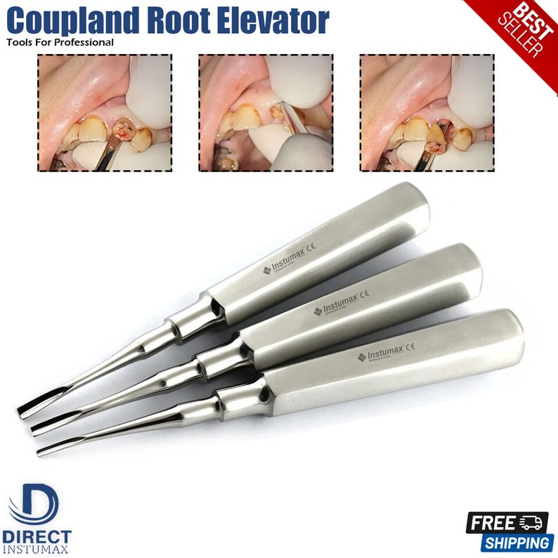 INSTUMAX Dental Coupland Root Elevators Teeth Extracting Luxating Tooth