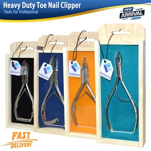 Professional Podiatry Toenail Clippers for Thick and Ingrown Nails – Heavy Duty Nail Nipper for Podiatrists & Chiropodists | Foot Care Tools