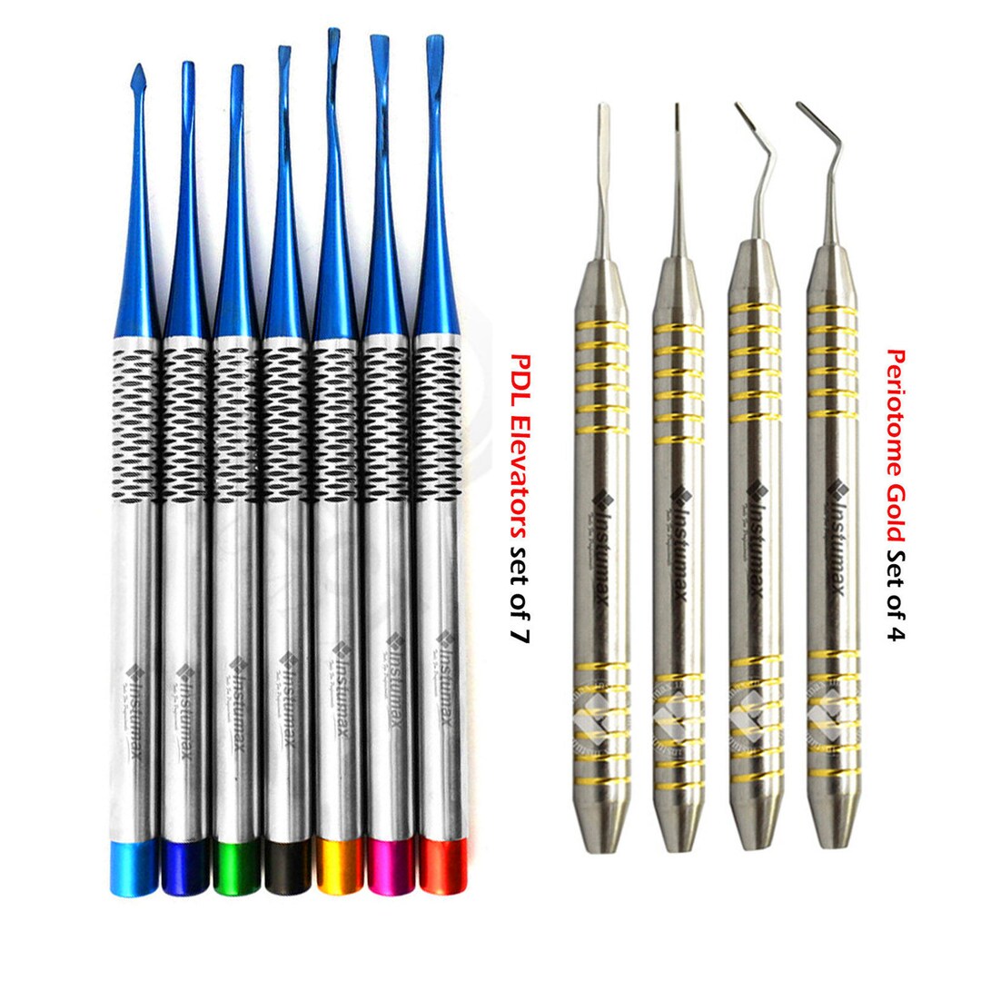 INSTUMAX Dental PDL Luxating Root Elevators Set of 7 Precise With