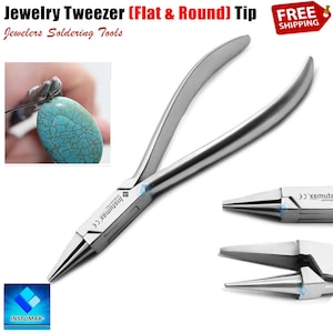 Jewelry Making Plier with Round & Flat Head – Perfect for Wire Bending, Shaping, Forming, Adjusting, Beading Crafting