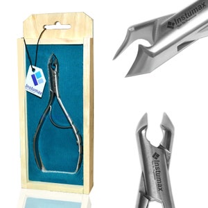 INSTUMAX Nail Clippers Stainless Steel Toenail & Fingernail Cutter, Wooden Gift Box, Perfect for Seniors, Men Women, Durable, Precise Tool