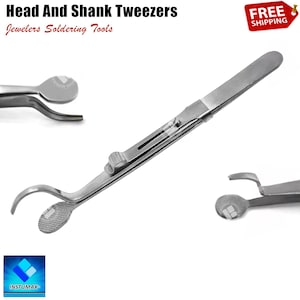 Head & Shank Ring Tweezers for Jewelry Watchmaking – Perfect for Bead Setting, Soldering, Crafting Projects, Jewelry Design Repair