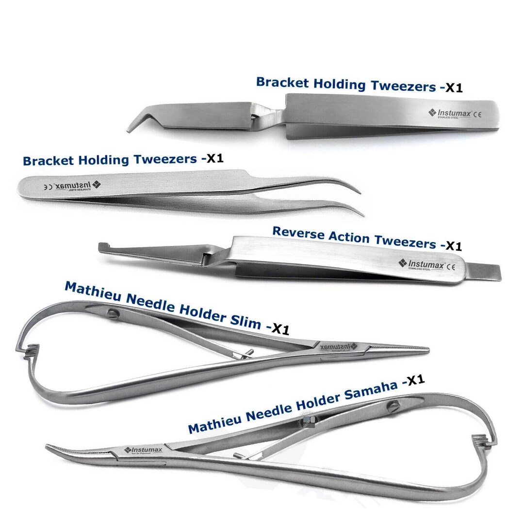 Orthodontic Dental Tweezers Forceps Used for Bracket Placing Removing ...