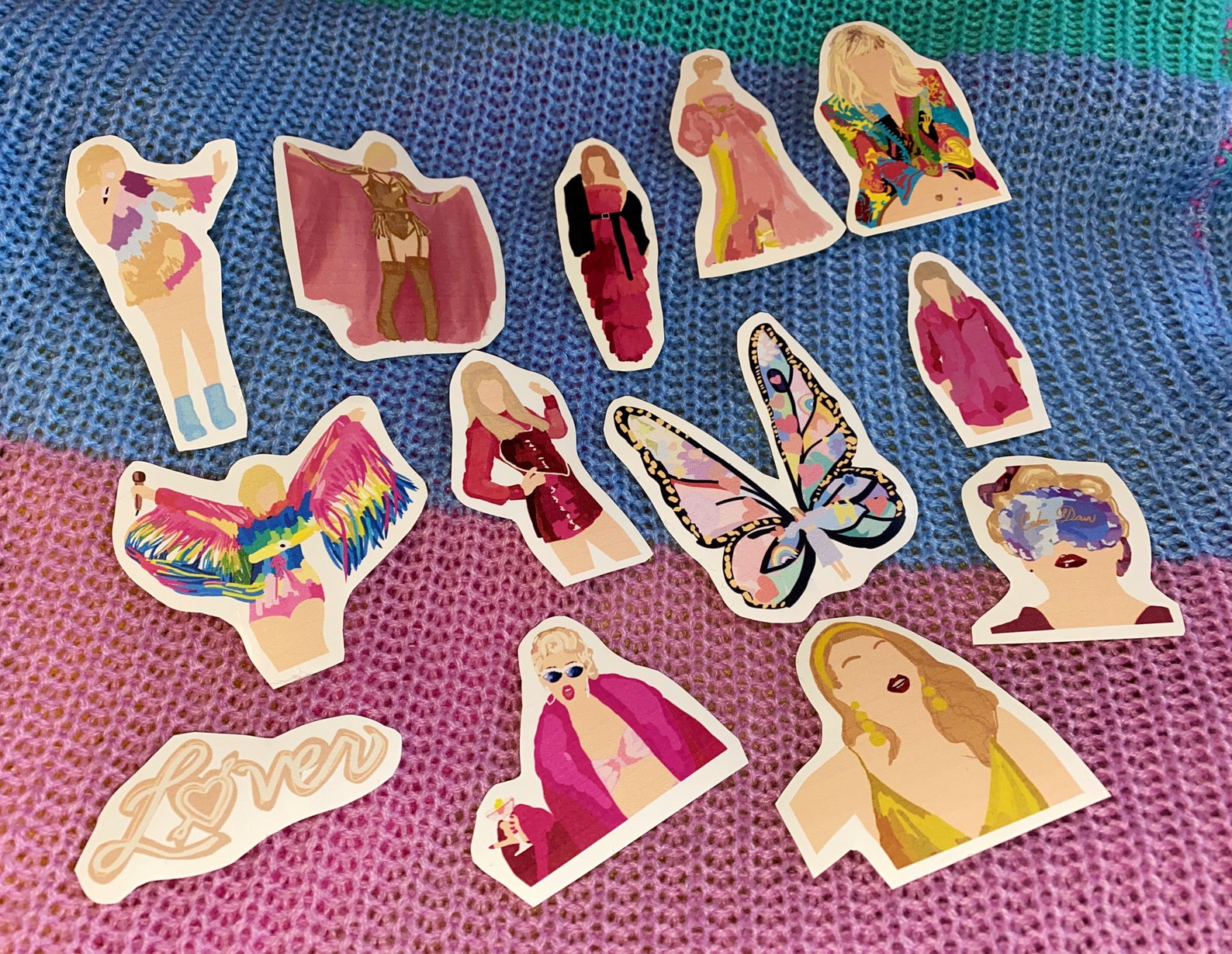 Taylor Swift LOVER stickers 13 era album swifties merch | Etsy