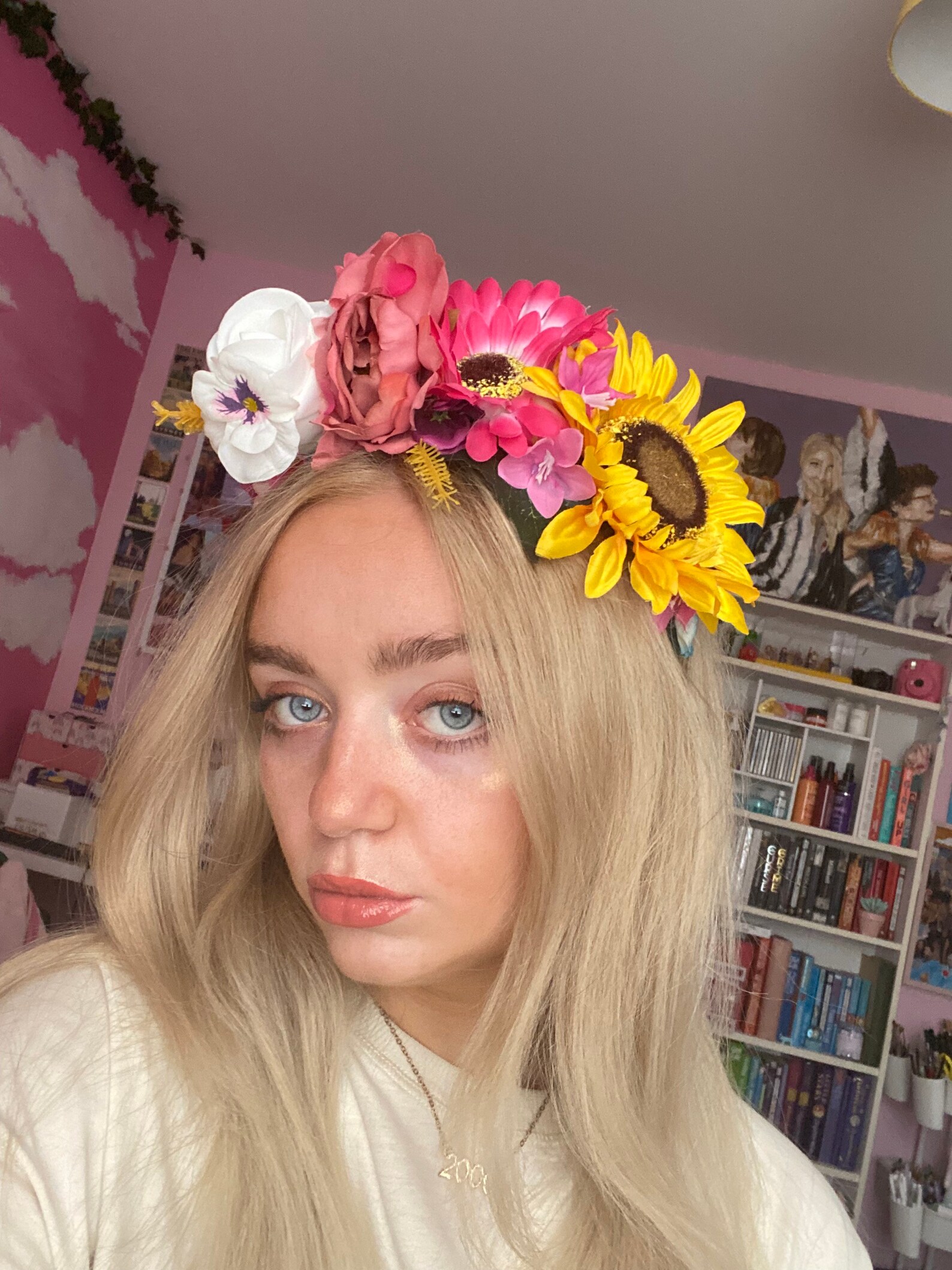 Flower crown custom headband midsommar folklore costume | Etsy