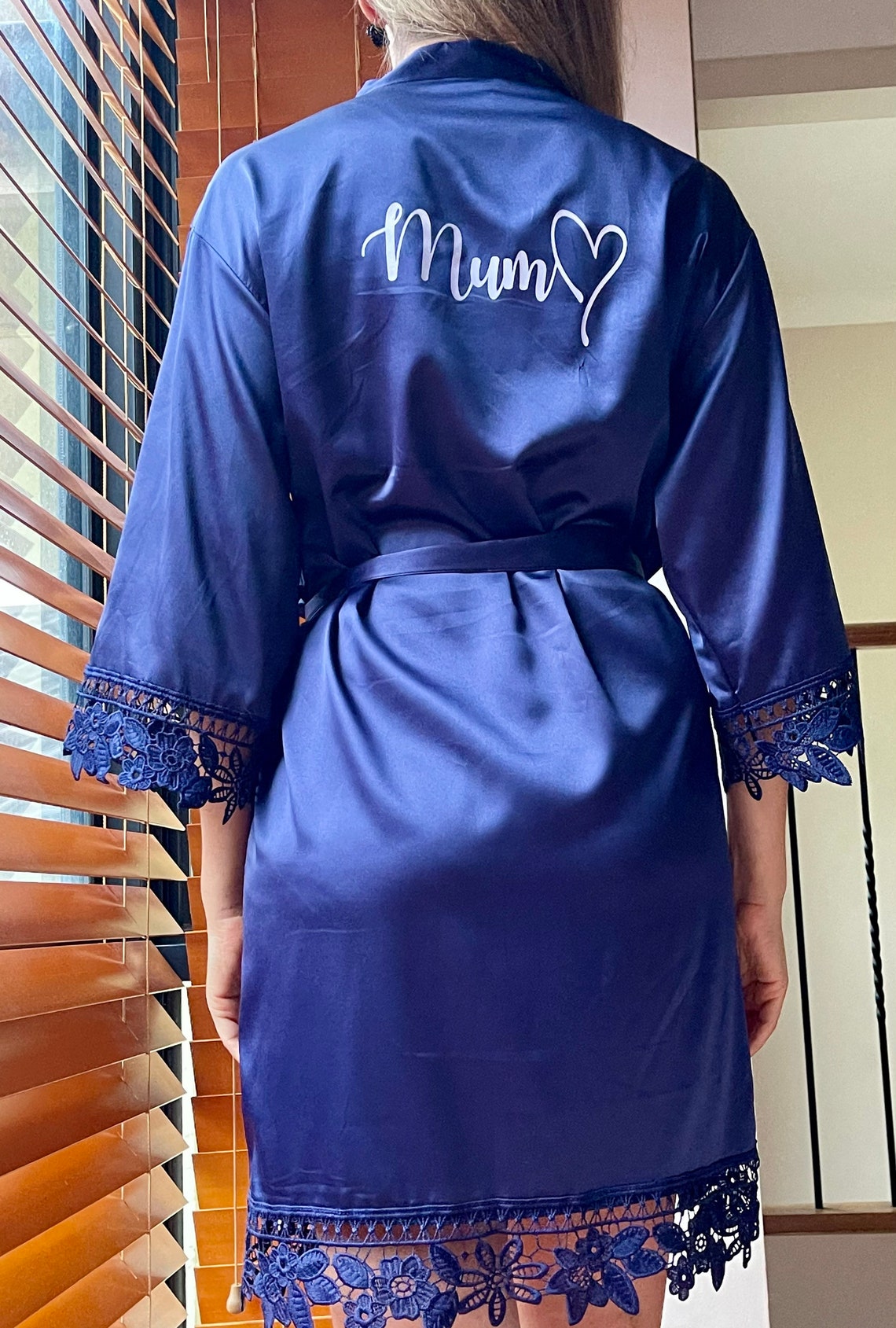 Personalised satin dressing gown robe. Great for bridal Etsy