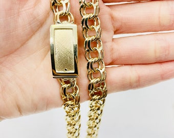 10 karat gold chino link chain 10 mm 