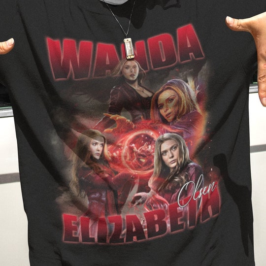 Elizabeth Olsen-Scarlet witch Wanda Tshirt