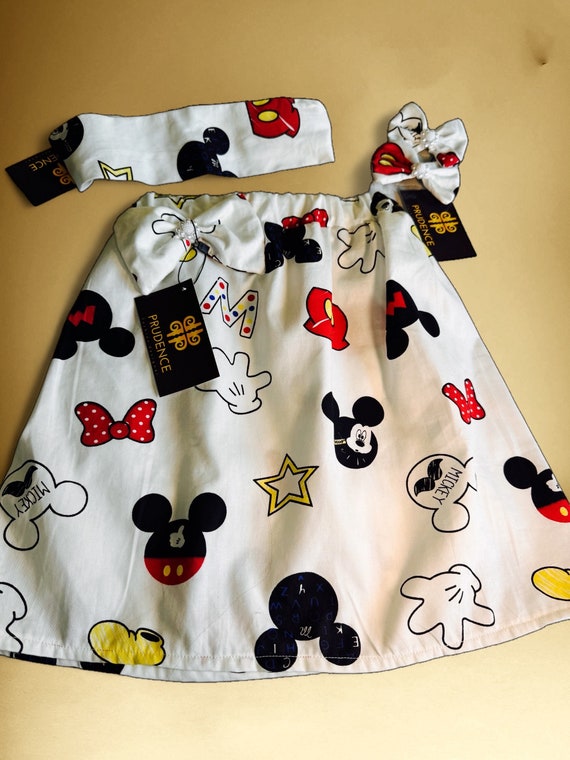 Mickey Mouse Skirt Bow Mickey Mouse Clothes Exclusive Design Clothing Skirt Girl Girl Etsy