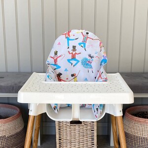 Festive Ikea Highchair Wipeable Cushion Cover | Limited Edition | NUTCRACKER | Christmas Slipcover for Antilop High Chair | Babble & Chew