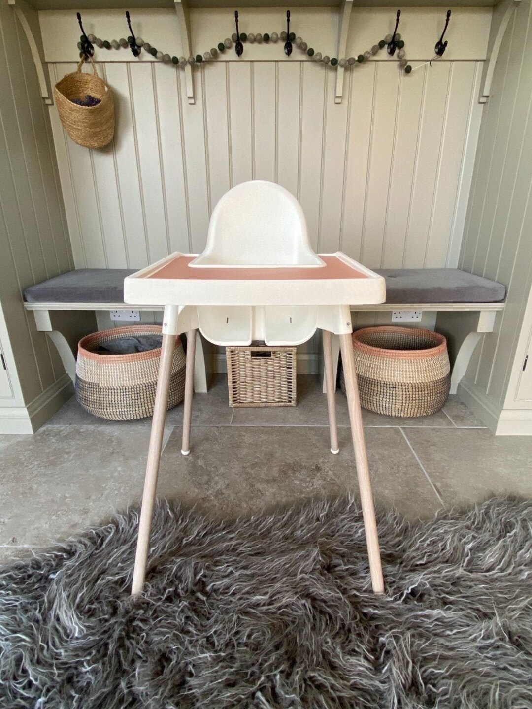 IKEA Highchair Leg Wraps DRIFTWOOD GREY High Chair Antilop Etsy UK