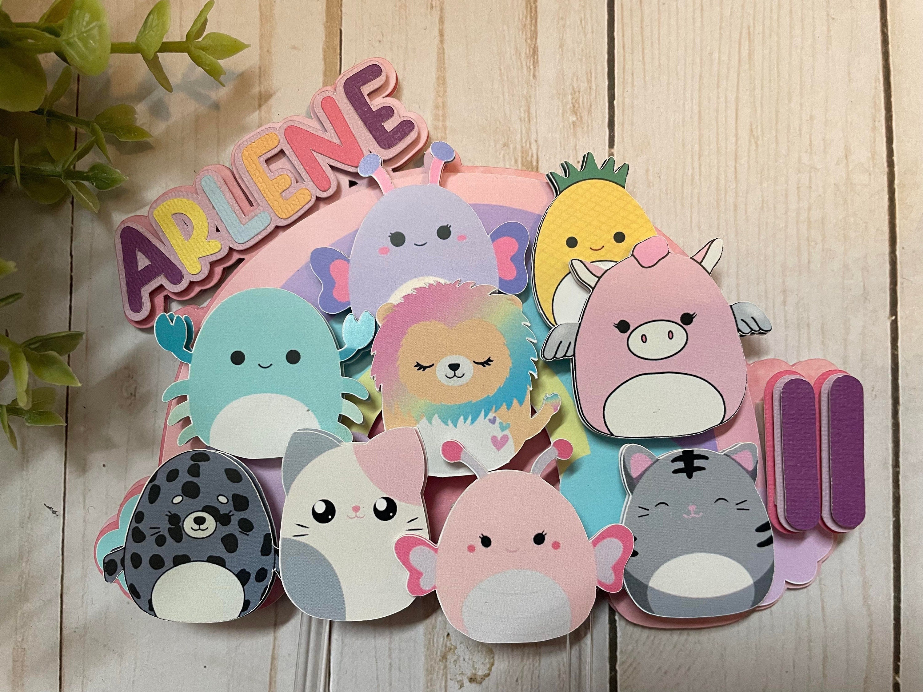 Squishmallow Cake Topper, Squishmallow Party Decorations, Squishmallow 3D Cake Topper Etsy