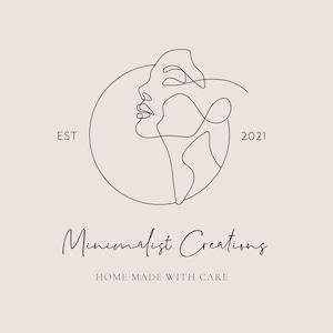 Modern and Feminine logo design, Minimalist logo design, Wellness logo design, Watermark logo, submark logo, Pre made logo design