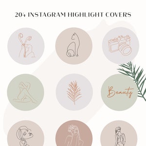 51 Feminine Instagram Highlight Covers, Neutral Instagram Highlight ...