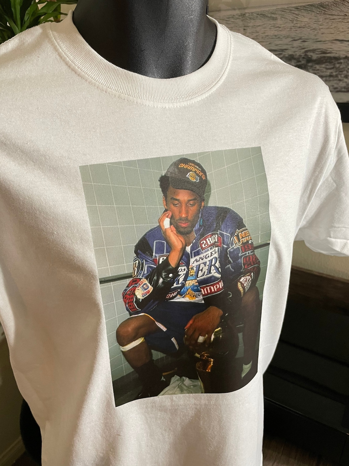 Kobe Bryant Tee Championship Trophy Champion T-Shirt 8 24 | Etsy