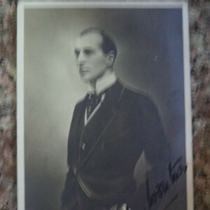 ARTHUR WONTNER (1875 – 1960) Autogramm, handsigniert auf gebrauchter Postkarte Foto frankiert 1915 Sherlock Holmes