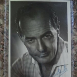 EWEN SOLON (1917 – 1985) Autogramm, handsigniert auf Fotokarton