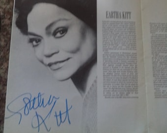 EARTHA KITT (1927 – 2008) rare signed Concert Programme 1989