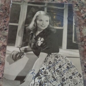 ANN TODD (1907 – 1993) Autogramm, handsignierte Foto Karte, HAMMER Filme