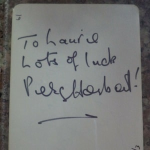PERCY HERBERT and Cesar Romero Autographs, hand signed on vintage album page