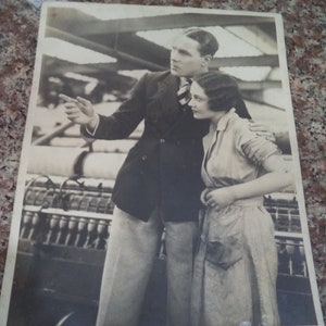 Up For The Cup (1931) English Double Weight Press Still Stanley Kirk and Joan Wyndham. Early Moore Marriott film