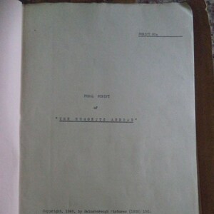 THE HUGGETTS ABROAD Very Rare Final Script 1949 90 pages Jack Warner/Kathleen Harrison