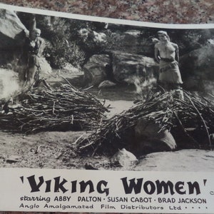 VIKING WOMEN (1957) Rare UK Lobby Card Roger Corman film