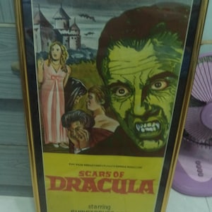 SCARS OF DRACULA (1970) Australian Hand Litho Daybill Poster Hammer Christopher Lee