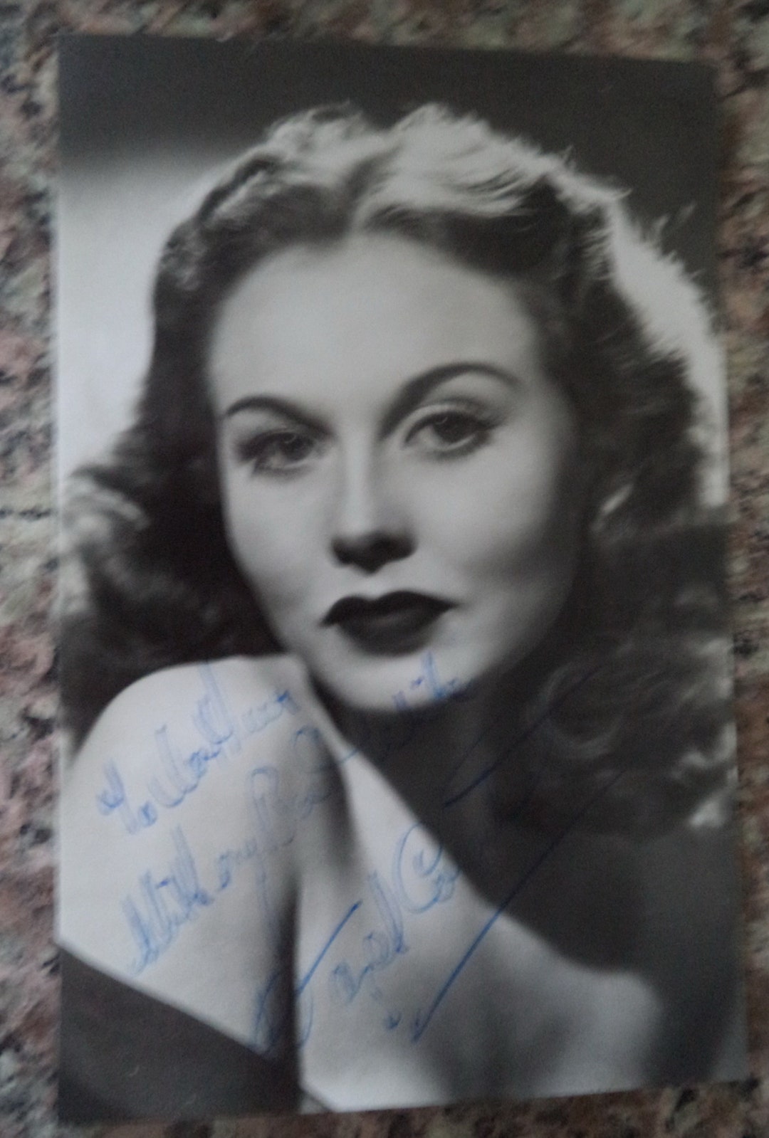 HAZEL COURT 1926 2008 Autograph Hand Signed on Photo Card Etsy