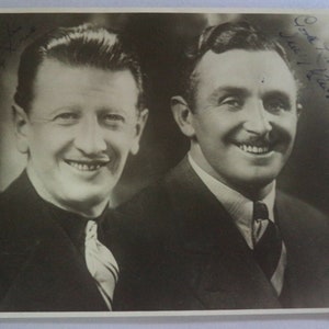 Jimmy Nervo (1898 - 1975) and Teddy Knox (1896 - 1974) AUTOGRAPHS CRAZY GANG, hand signed photo