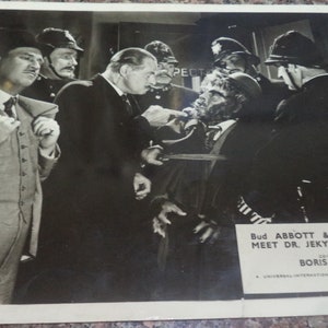 ABBOTT and COSTELLO Meet Dr Jekyll and Mr Hyde (1953) Original English Lobby Card #4
