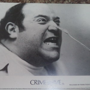 CRIMEWAVE (1985) Juego de cartas de vestíbulo del Reino Unido (8 cartas) Paul L. Smith / Sam Raimi